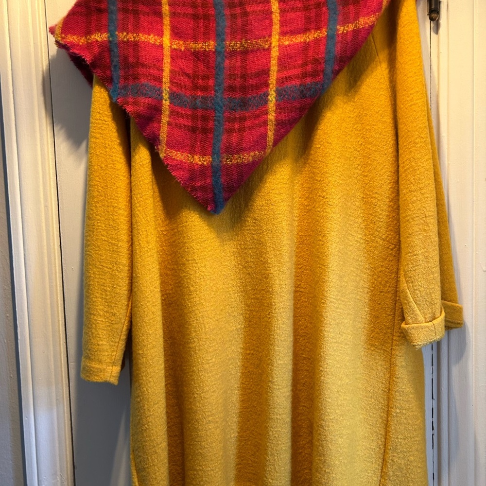Jacket, Cape, Lightweight, Yellow, Wool, - image 7